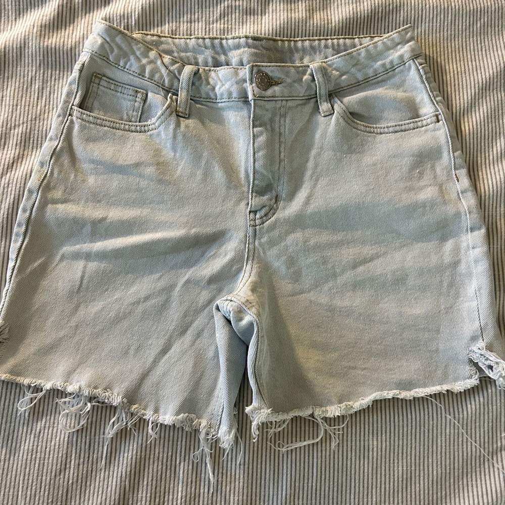Light Blue Denim Women Shorts